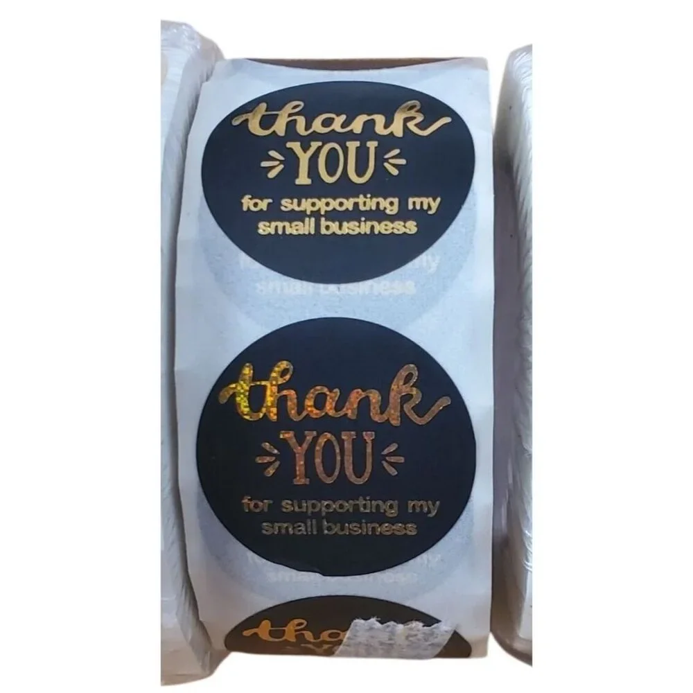 3-Pack 500 Thank You for Supporting My Small Business Sticker 1 Inch Labels 1500